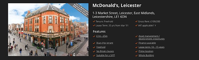 Restaurant investment: Mcdonalds, Leicester